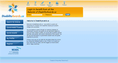 Desktop Screenshot of disabilityawards.ca